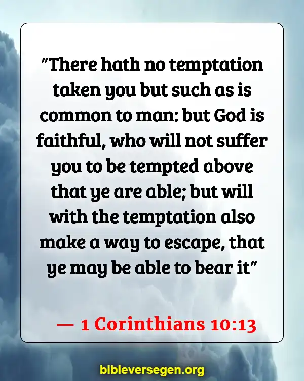 Bible Verses About Impure Thoughts (1 Corinthians 10:13)