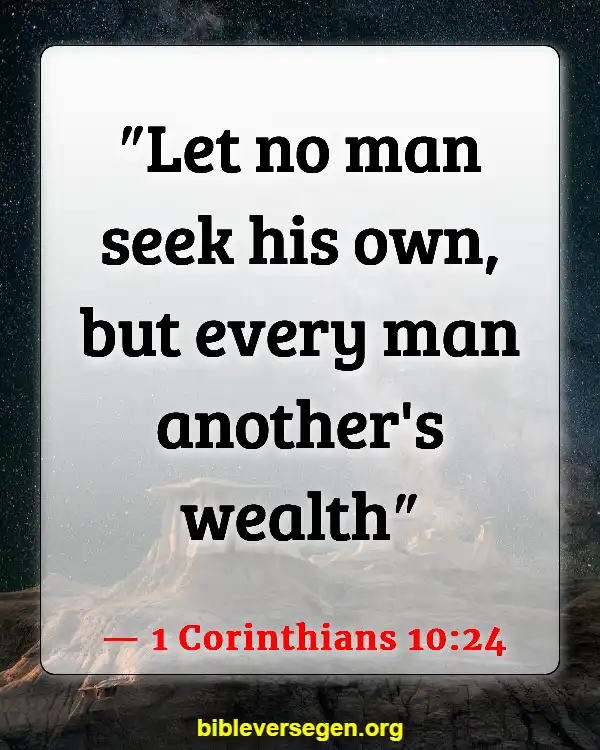 Bible Verses About Self Denial (1 Corinthians 10:24)