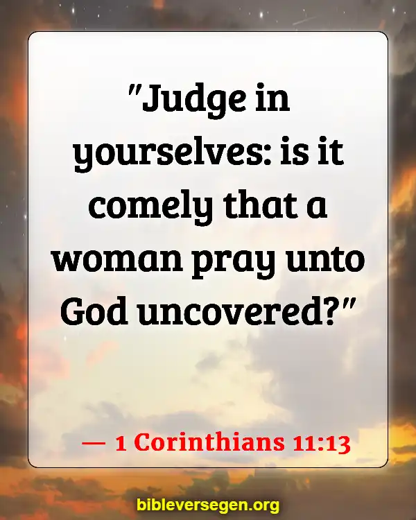 Bible Verses About Women Wearing Pants (1 Corinthians 11:13)