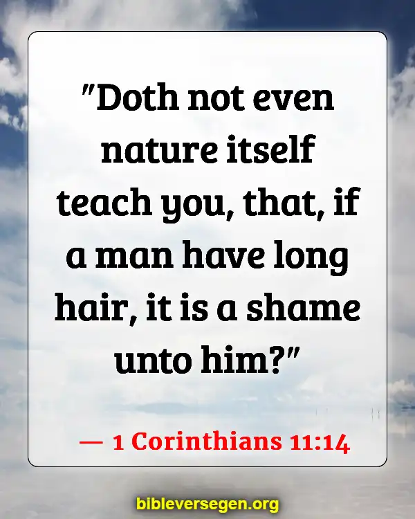 Bible Verses About Women Cutting Their Hair (1 Corinthians 11:14)
