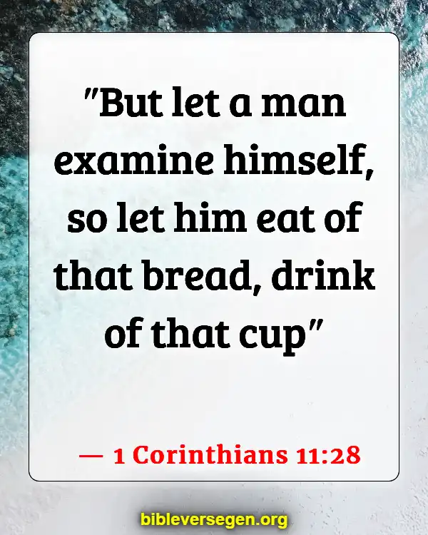 Bible Verses About Fraternities (1 Corinthians 11:28)