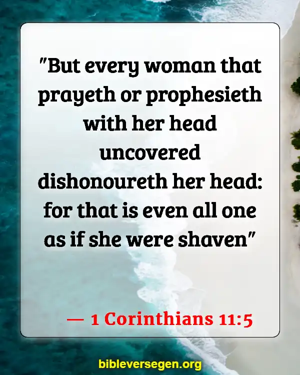 Bible Verses About Women Cutting Their Hair (1 Corinthians 11:5)