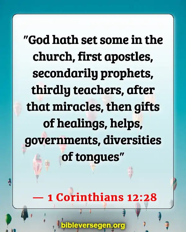 Bible Verses About Suing The Church (1 Corinthians 12:28)