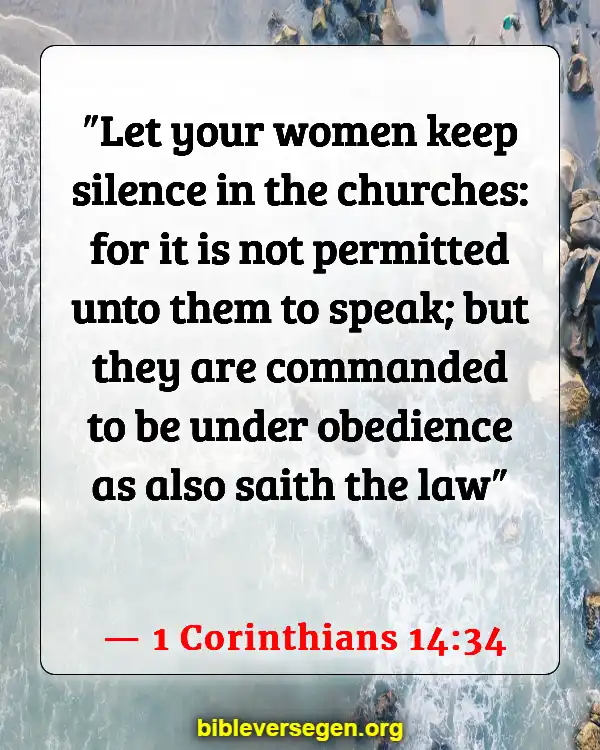 Bible Verses About Women Wearing Pants (1 Corinthians 14:34)