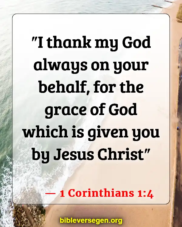 Bible Verses About Greeting Others (1 Corinthians 1:4)