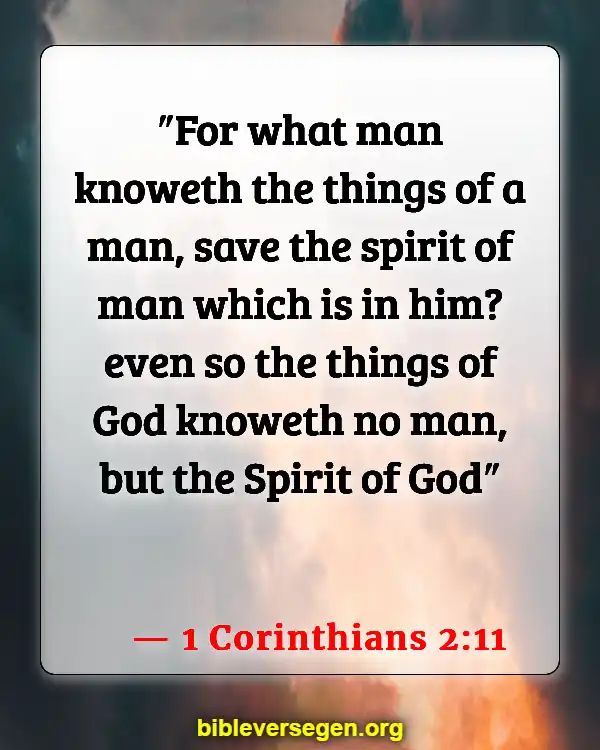 Bible Verses About Filling Of The Holy Spirit (1 Corinthians 2:11)