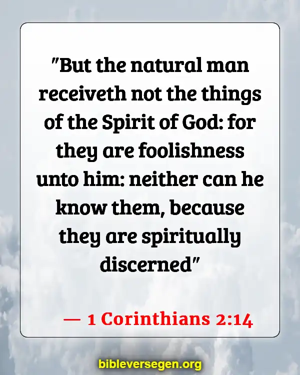 Bible Verses About Filling Of The Holy Spirit (1 Corinthians 2:14)