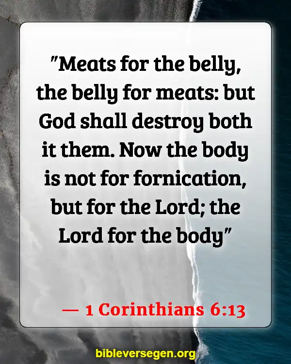 Bible Verses About Nutrition (1 Corinthians 6:13)