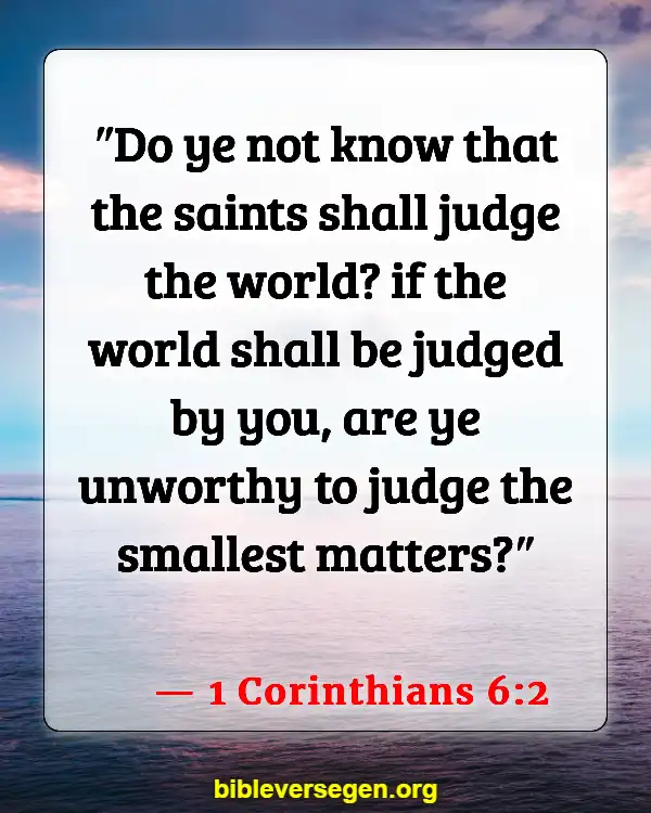 Bible Verses About Sin And The Bible (1 Corinthians 6:2)