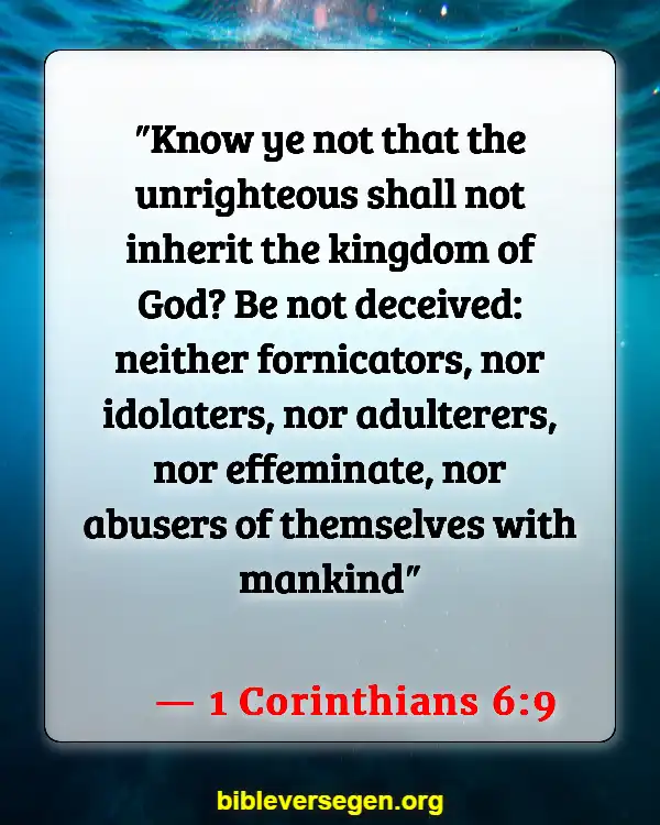 Bible Verses About The Kingdom Of God (1 Corinthians 6:9)