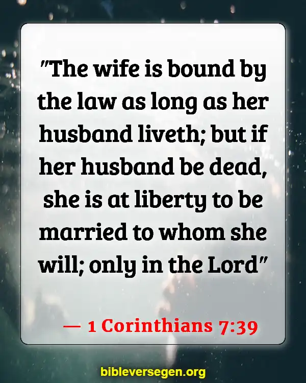 Bible Verses About Was Jesus Married (1 Corinthians 7:39)