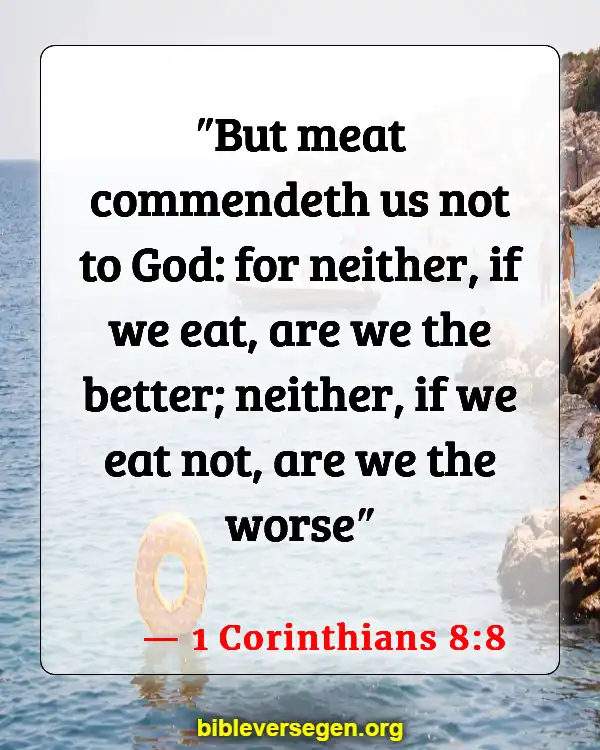 Bible Verses About Keeping Healthy (1 Corinthians 8:8)
