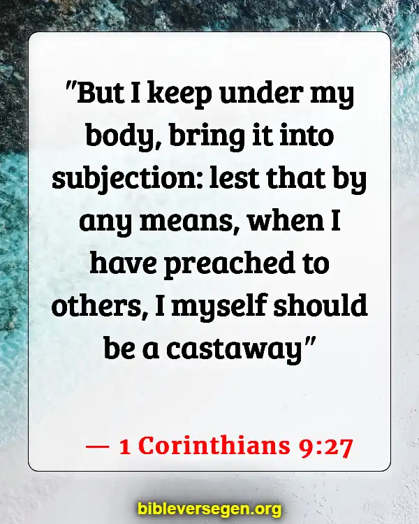 Bible Verses About Health And Fitness (1 Corinthians 9:27)