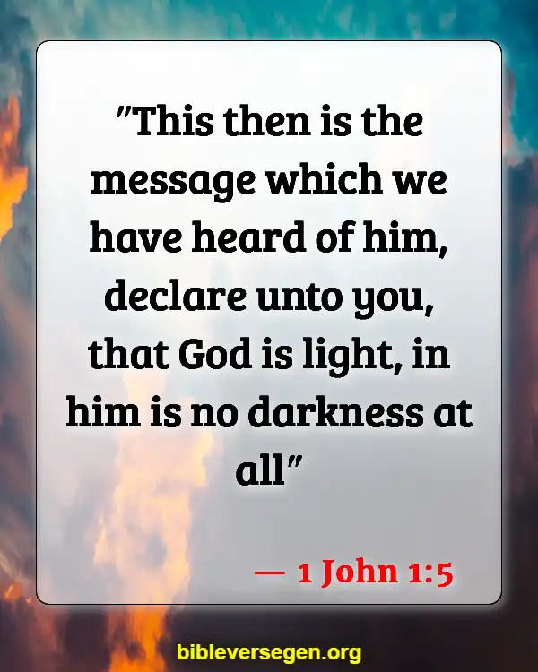 Bible Verses About Being A Light (1 John 1:5)