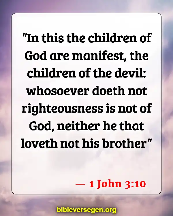 Bible Verses About Sisterhood (1 John 3:10)