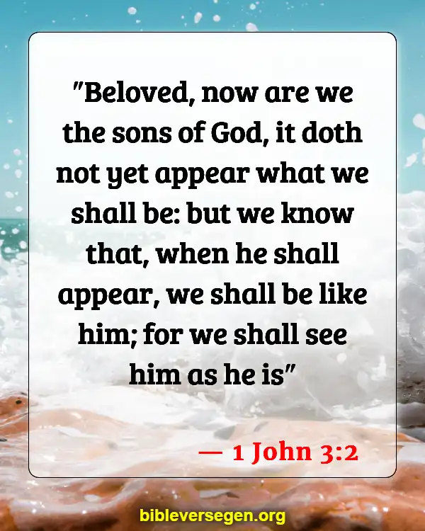 Bible Verses About Death Of Loved Ones (1 John 3:2)