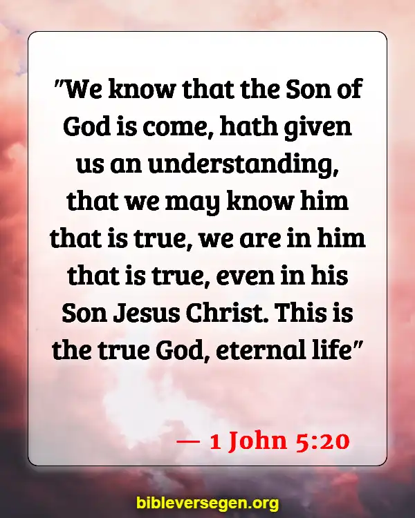 Bible Verses About Being Born Again (1 John 5:20)