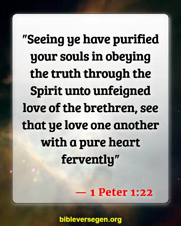 Bible Verses About Fraternities (1 Peter 1:22)