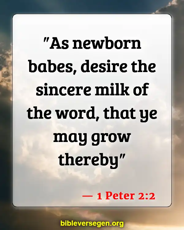 Bible Verses About Children And Prayer (1 Peter 2:2)