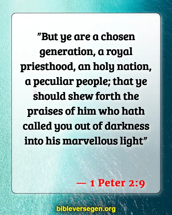 Bible Verses About Being A Perfect Christian (1 Peter 2:9)