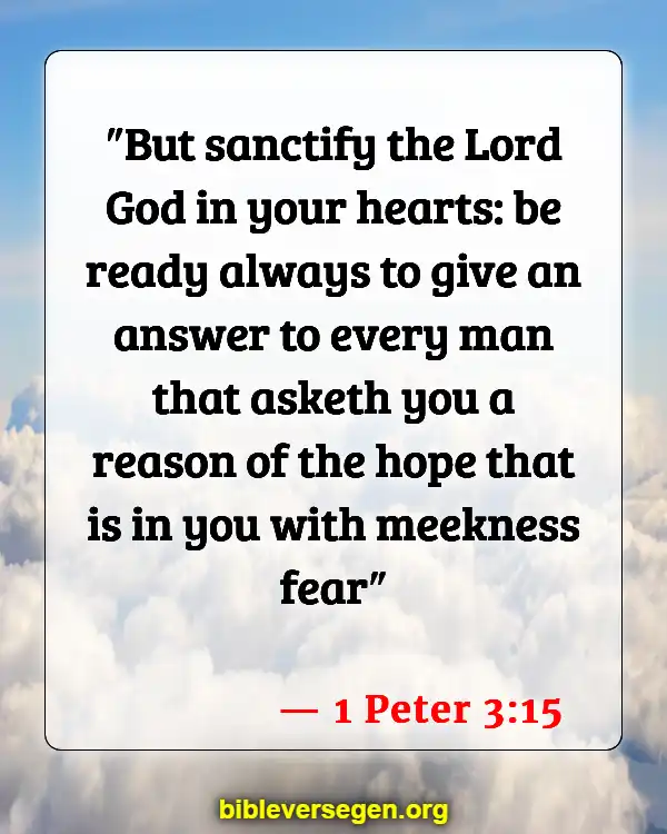 Bible Verses About Apology (1 Peter 3:15)