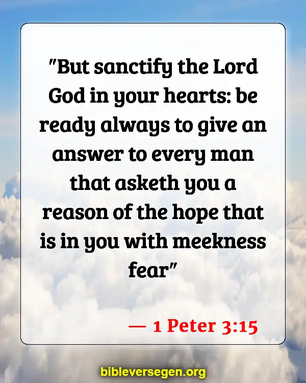 Bible Verses About Being Unequally Yoked (1 Peter 3:15)