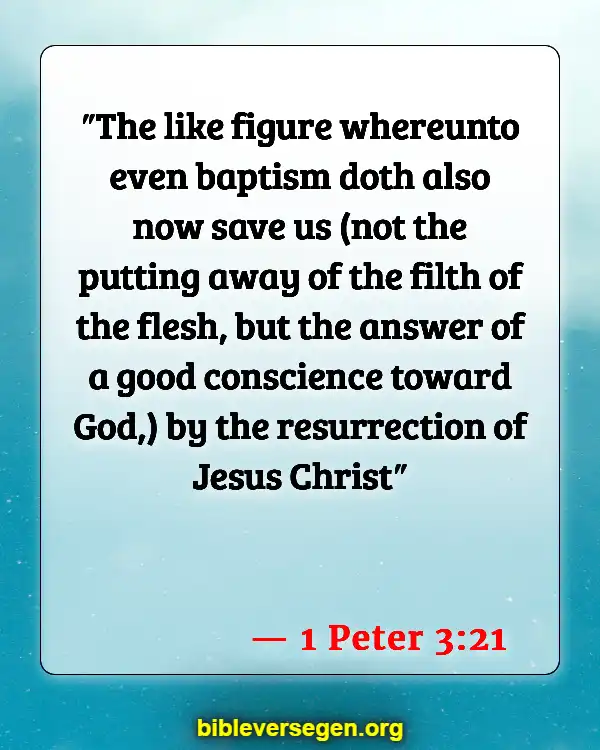 Bible Verses About Baptism Of Babies (1 Peter 3:21)