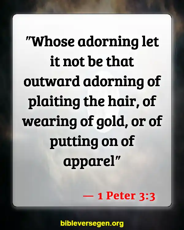 Bible Verses About Women Cutting Their Hair (1 Peter 3:3)