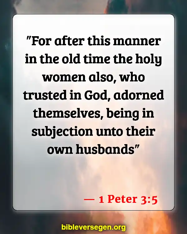 Bible Verses About Women Wearing Pants (1 Peter 3:5)