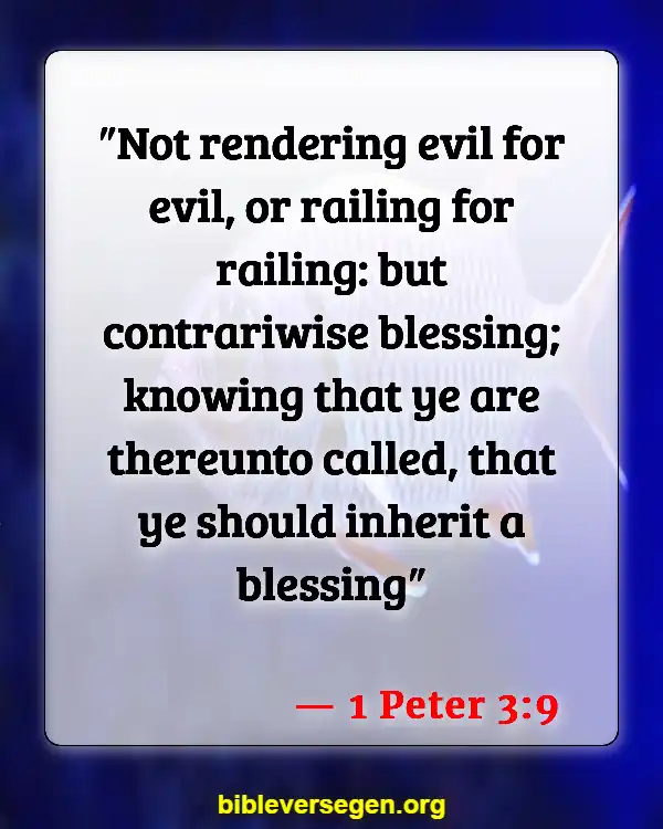 Bible Verses About Payback (1 Peter 3:9)