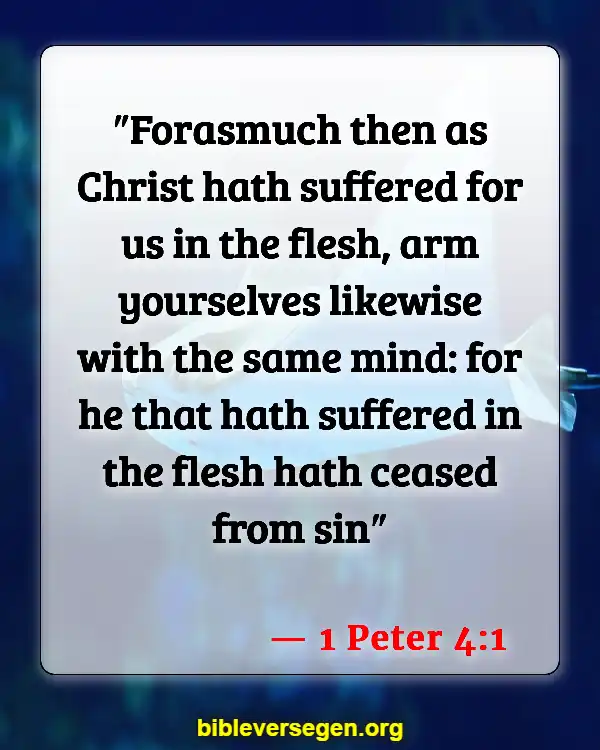 Bible Verses About Sin And The Bible (1 Peter 4:1)