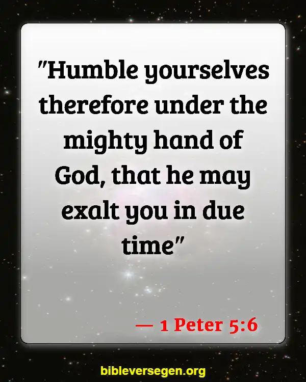 Bible Verses About Self Denial (1 Peter 5:6)