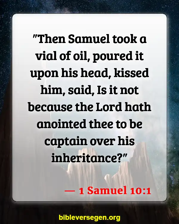 Bible Verses About Oil Shortage (1 Samuel 10:1)