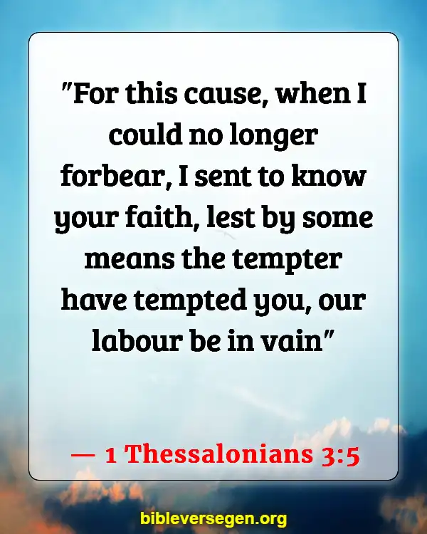 Bible Verses About Transformers (1 Thessalonians 3:5)
