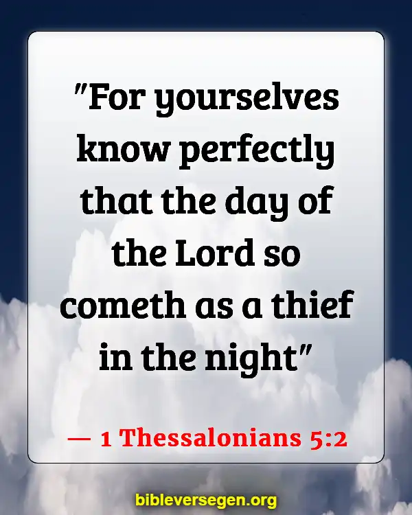 Bible Verses About The Red Moon (1 Thessalonians 5:2)