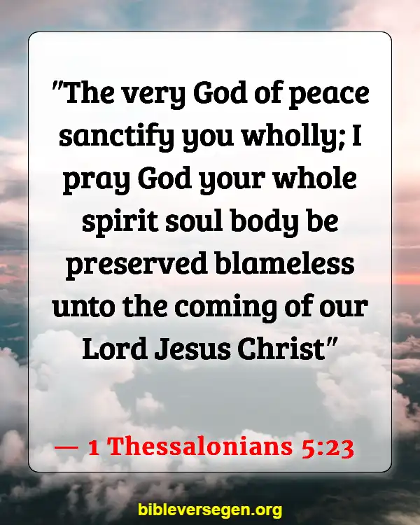 Bible Verses About Apology (1 Thessalonians 5:23)
