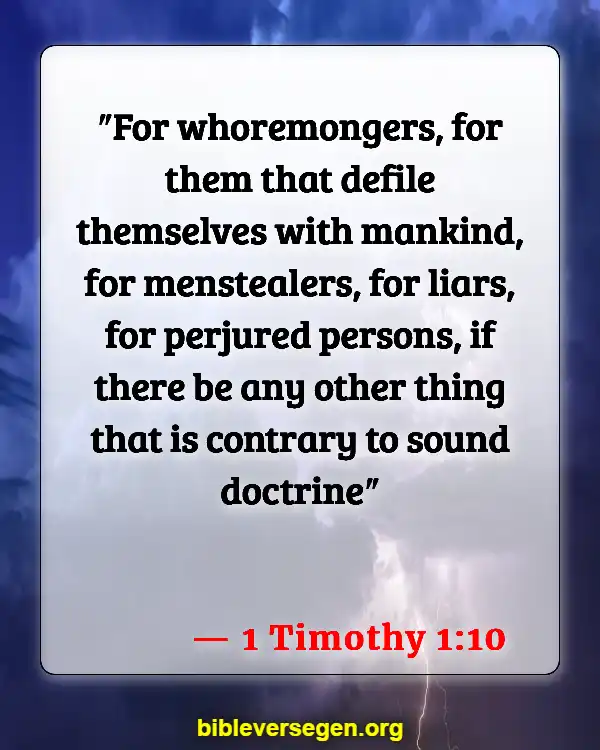 Bible Verses About Gays (1 Timothy 1:10)