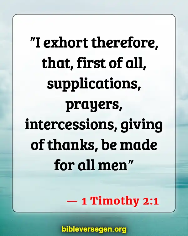 Bible Verses About Greeting Others (1 Timothy 2:1)