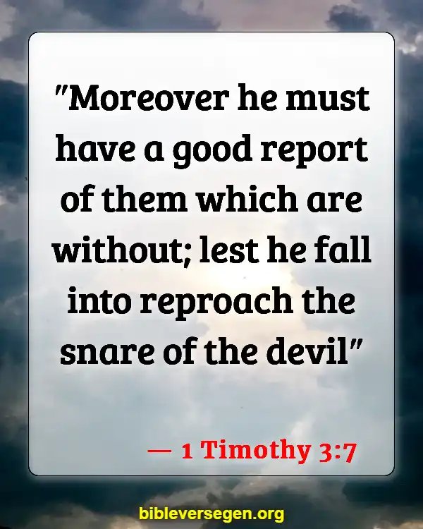 Bible Verses About A Mans Reputation (1 Timothy 3:7)
