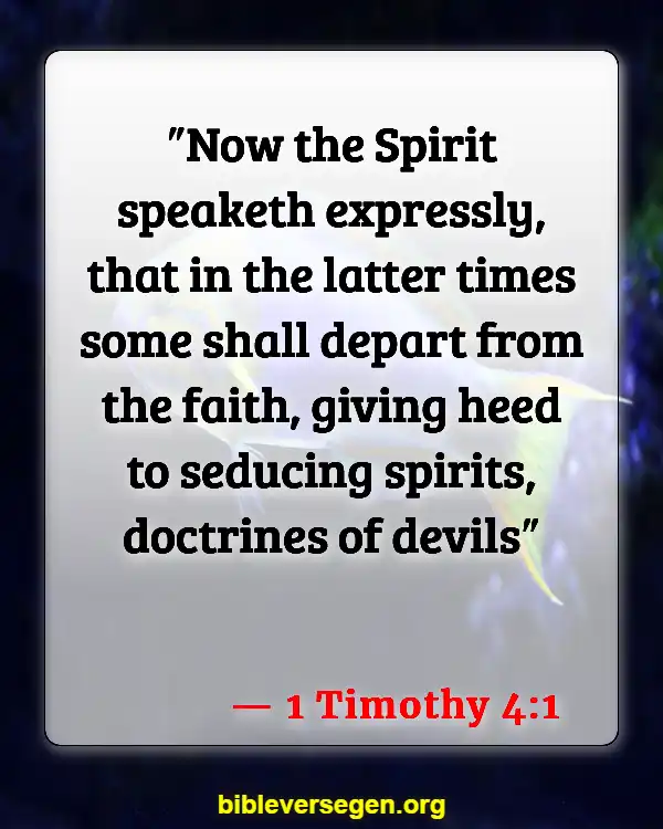 Bible Verses About End-time People (1 Timothy 4:1)