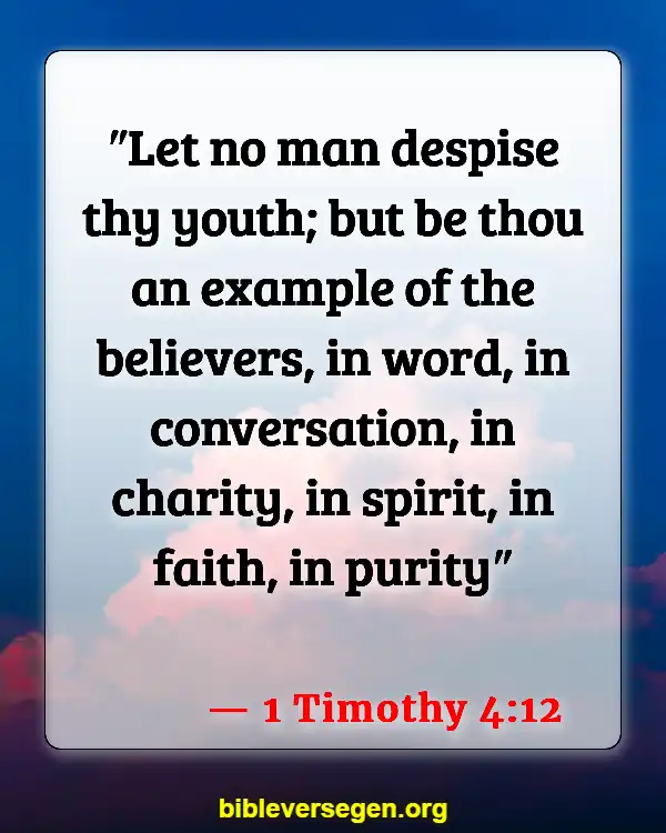 Bible Verses About Children And Prayer (1 Timothy 4:12)