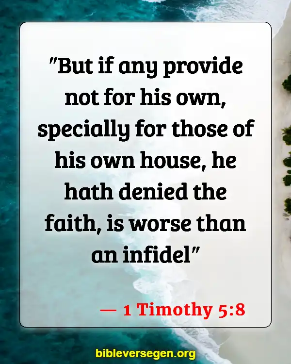 Bible Verses About Self Denial (1 Timothy 5:8)