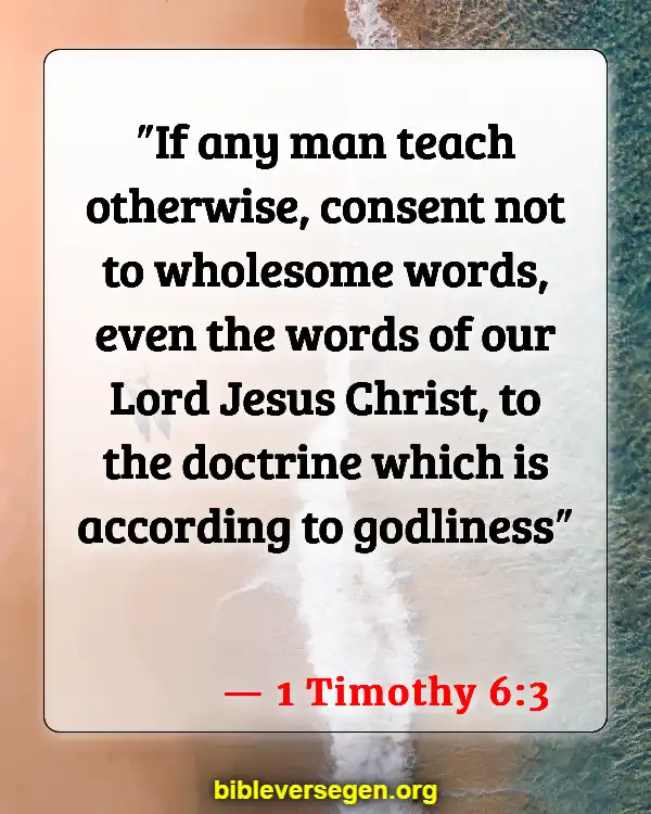 Bible Verses About Women Pastors (1 Timothy 6:3)