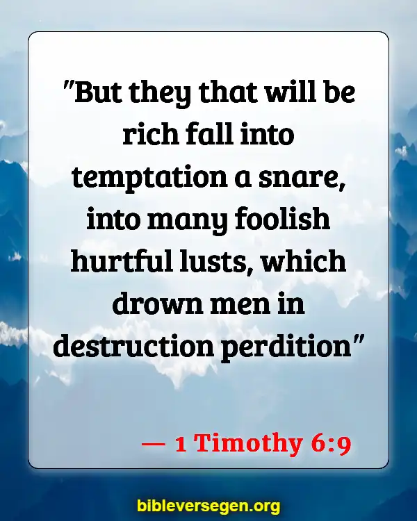 Bible Verses About Falling (1 Timothy 6:9)