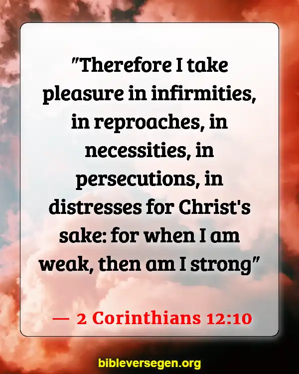 Bible Verses About Helping People With Mental Illness (2 Corinthians 12:10)