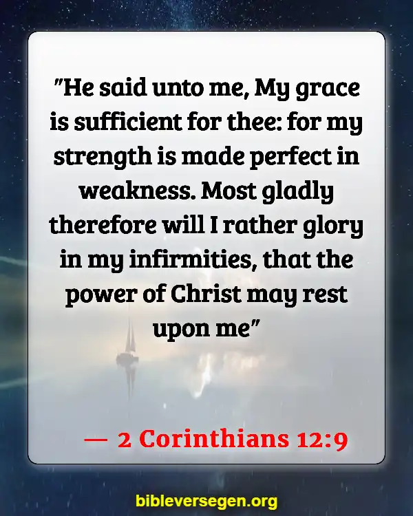 Bible Verses About Illness (2 Corinthians 12:9)