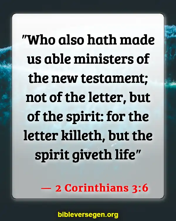Bible Verses About Becoming A Minister (2 Corinthians 3:6)