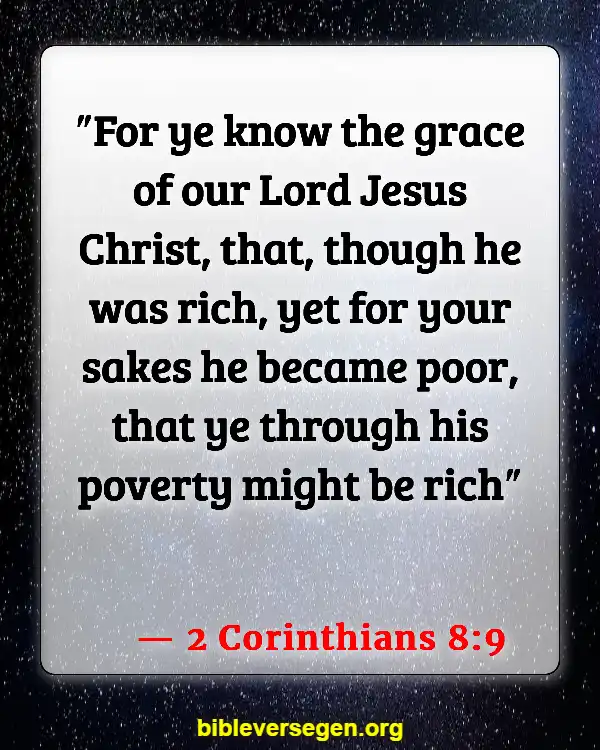 Bible Verses About Riches (2 Corinthians 8:9)