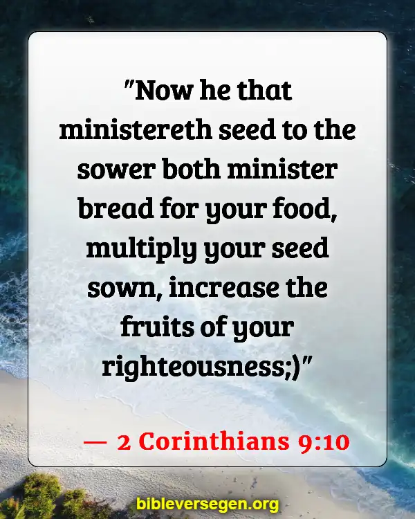 Bible Verses About Helping (2 Corinthians 9:10)