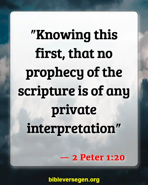 Bible Verses About Giving Authority (2 Peter 1:20)